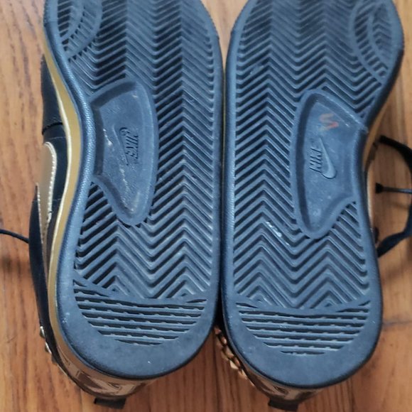 2008 Nike Terminator High Supreme Size 5.5US Rock N Roll Studs Black Gold - Picture 6 of 6